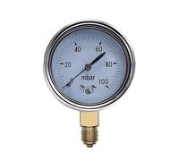 NMLLTB 0-16mbar 50mbar 60mbar 100mbar 200mbar Misuratore di Pressione mbar calibrabile Manometro mbar Manometro di Pressione del Gas Regolabile Manometro Manometro Digitale (0-1000mbar)(0-25mbar)