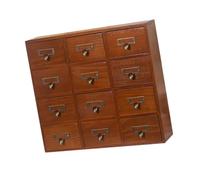 NMLLTB Cassettiera da scrivania in Legno con Scatola portaoggetti a 12 cassetti for organizzazione 38,5x10x38 cm Multiuso