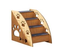 NMLLTB Scale per Animali in Legno, Scaletta per Cani, Gatti Anziani, Animali di Piccola Taglia, 3 Piani