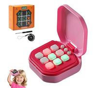 NMM Console portatile elettronica Tic Tac Toe AI Smart | 9 modalità | Giochi da viaggio | Mini Tik Tak Toe | Giochi da tavolo intelligenti per bambini e adulti | Idea regalo (rosa)