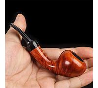 NMNMNM Pipa in Legno massello, Pipa Staccabile per Sigaro e Sigaretta intagliata a Mano per Donne, Uomini e Tutti (A)