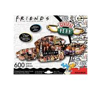 Friends Centrale Perk & Collage 600 Pezzi 2 Lati Die Taglio Puzzle