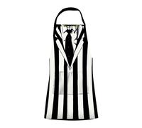 NMR ICUP Beetlejuice 100% Cotton Chef's Apron w/Pockets - One Size Fits Most