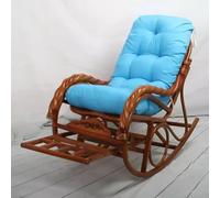 NMVAWIPT Cuscino For Sedia A Dondolo Con Schienale Alto For Interni Ed Esterni, Cuscino Morbido For Sedia Da Giardino Con 4 Lacci For Sedia A Dondolo, Giardino, Balcone(Style2,130x55cm)