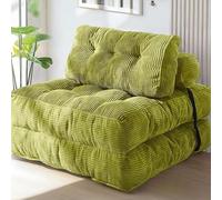 NMVAWIPT Divano Letto Pieghevole, Poltrona Trasformabile, Braccioli Rimovibili, Senza Osso(Color 2)