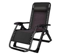 NMVAWIPT Poltrona Pieghevole For Ufficio, Campeggio, Casa, Genitori, Sedia Reclinabile For Pausa Pranzo, For Il Tempo Libero Estivo, Sedia Da Giardino(Black)