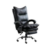 NMVAWIPT Sedia Da Ufficio Ergonomica Con Schienale Alto - Sedia Da Ufficio In Similpelle Retrò Con Memory Foam, Altezza E Inclinazione Regolabili, Girevole A 360°(Black)