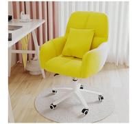 NMVAWIPT Sedia Girevole Moderna Da Ufficio Room Home, Con Ruote E Supporto Lombare For Soggiorno, Camera Da Letto, Studio(Yellow)