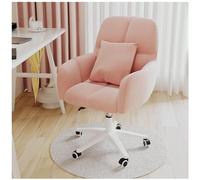 NMVAWIPT Sedia Girevole Moderna Da Ufficio Room Home, Con Ruote E Supporto Lombare For Soggiorno, Camera Da Letto, Studio(Pink)