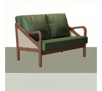 NMVAWIPT Sedia Retrò In Legno Massello For Bar, Ristorante Occidentale, Bistrot, Dessert, Tè Al Latte, Divano, Cabina(Green1)