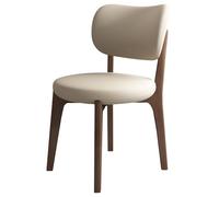 NMVAWIPT Sedie Da Pranzo Moderne In Legno, Imbottite, For Soggiorno, Morbida Pelle, Con Seduta Imbottita E Gambe(Dark Walnut 2,Set of 6)