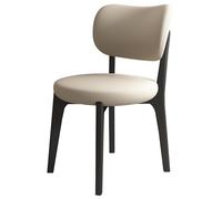 NMVAWIPT Sedie Da Pranzo Moderne In Legno, Imbottite, For Soggiorno, Morbida Pelle, Con Seduta Imbottita E Gambe(Black 2,Set of 6)