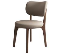 NMVAWIPT Sedie Da Pranzo Moderne In Legno, Imbottite, For Soggiorno, Morbida Pelle, Con Seduta Imbottita E Gambe(Dark Walnut 3,Set of 4)