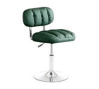 NMVAWIPT Set Di 2 Sgabelli Da Bar In Metallo Alti Fino Al Bancone, Sedia Girevole In Similpelle, Cuscino Spesso, Sgabello Regolabile For Isola Cucina(Green B,Low 1pcs)