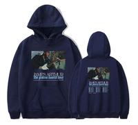 NMYTYUD Jame Arthur The Pisces World Tour 2025 26 Felpa con Cappuccio, Felpe Stampate A Maniche Lunghe, Moda Donna Uomo Regalo Fashion,Blu,3XL