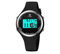 NN Ben Nevis Orologio digitale da donna, per sport all'aria aperta, con sveglia, cronometro, cronografo, retroilluminazione, regalo per ragazze e donne, 14-allblack-a1, Cronografo, digitale