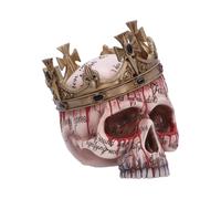 Nemesis Now Macbeth - Statuetta a forma di teschio di Macbeth, 15 cm, in resina, naturale, ornamento a forma di teschio di Macbeth, decorazione gotica, in resina finemente dipinta a mano, colore: