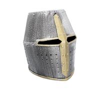 NN Designs Nemesis Now Silver Knight Crusader Helmet (Pack Of 3) Toy NUOVO