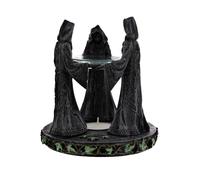 NN Designs Pagan Magik Circle Triple Moon Oil Burner. (16Cm) NUOVO