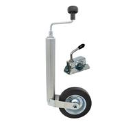 NN Knott - Ruota di sostegno con supporto e fascetta di serraggio, 150 kg, attacco da 48 mm, per rimorchi e roulotte