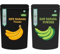 NN Pack Of 2 Raw Banana Powder And Ripe Banana Powder (200 GM Each) Combo Pack - 400 GM