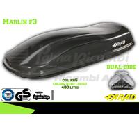 NN6 BAULE BOX PORTAPACCHI AUTO FARAD MARLIN F3 480LT NERO LUCIDO