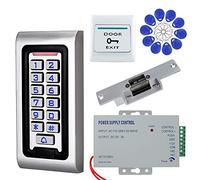 NN99 Kit per sistema di controllo accessi RFID per porte IP68 Tastiera impermeabile con blocco elettrico + Alimentazione DC12V 3A + 10 pz Tag chiave