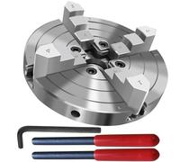 NNBWKIXI Set di mandrini per tornio per legno da 15,2 cm, 4 ganasce autocentranti per tornio filettatura, 1 mandrino per tornio 8TPI per tornitura del legno