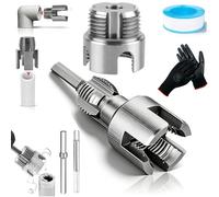 NNBWLMAEE 4 in 1 Water Pipe Wrench, 2026 New Upgrade Integrated Internal & External Pipe Threading Tool, 4 in 1 Pipes Threader, 1/2'' 3/4'' 1'' PVC Thread Maker Tool Fits All Threads (3/4"+1")