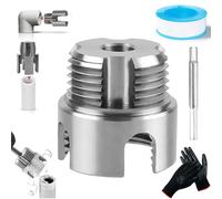 NNBWLMAEE 4 in 1 Water Pipe Wrench, 2026 New Upgrade Integrated Internal & External Pipe Threading Tool, 4 in 1 Pipes Threader, 1/2'' 3/4'' 1'' PVC Thread Maker Tool Fits All Threads (1")