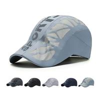 NNBWLMAEE Aeromesh Sport cap, Sport Hat - Breathable Mesh Design, Low-Profile Fit Adjustable, Quick Dry Baseball cap (Mediumgray)