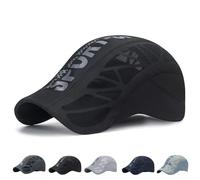 NNBWLMAEE Aeromesh Sport cap, Sport Hat - Breathable Mesh Design, Low-Profile Fit Adjustable, Quick Dry Baseball cap (Black)