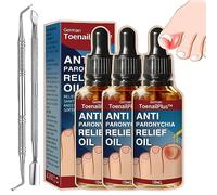 NNBWLMAEE Anti Paronychia Relief Oil, Paronychia Removal Gel, Ingrown Toenail Treatment, Toenailcare Removal Paronychia Oil, Nail Repair Gel (3PCS)