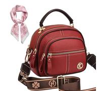 NNBWLMAEE Bousalutend Crossbody Bag, Bousalutend Classic Multifunctional Compartments Bag, Adjustable Shoulder Strap (Red)
