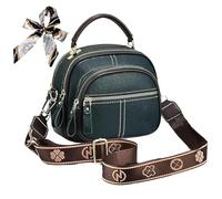 NNBWLMAEE Bousalutend Crossbody Bag, Classic Multifunctional Compartments Adjustable Wide Shoulder Strap Leather Shoulder Handbags (Green)
