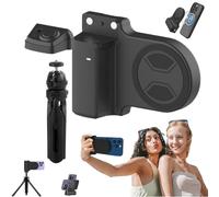 NNBWLMAEE Elevopro Vlogger PRO, Magnetic Camera Handle Bluetooth Bracket, Phone Camera Grip, 2-in-1 Bluetooth Camera Handle, Snap Grip Works On all Smartphones (Magnetic Suction,B)