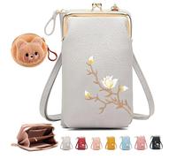 NNBWLMAEE Forever Savour Women Sling Cross, with Mobile Cell Phone Holder, Forever Savour Mobile Phone Bag, Women Sling Cross-Body Wallet for Travel, Cell Phone Handbags with Card Slots (G)