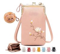 NNBWLMAEE Forever Savour Women Sling Cross, with Mobile Cell Phone Holder, Forever Savour Mobile Phone Bag, Women Sling Cross-Body Wallet for Travel, Cell Phone Handbags with Card Slots (D)
