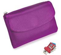 NNBWLMAEE Joyfullygo Wallet, Unisex Pebble Leather Wallet, with Credit Card Holder, Coin Holder, Soft Portable, Large Capacity (A-7)