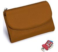 NNBWLMAEE Joyfullygo Wallet, Unisex Pebble Leather Wallet, with Credit Card Holder, Coin Holder, Soft Portable, Large Capacity (A-21)