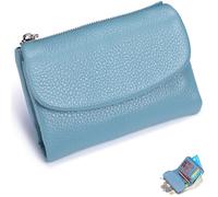 NNBWLMAEE Joyfullygo Wallet, Unisex Pebble Leather Wallet, with Credit Card Holder, Coin Holder, Soft Portable, Large Capacity (A-24)