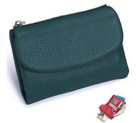 NNBWLMAEE Joyfullygo Wallet, Unisex Pebble Leather Wallet, with Credit Card Holder, Coin Holder, Soft Portable, Large Capacity (A-9)