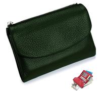 NNBWLMAEE Joyfullygo Wallet, Unisex Pebble Leather Wallet, with Credit Card Holder, Coin Holder, Soft Portable, Large Capacity (A-10)