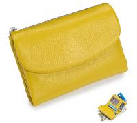 NNBWLMAEE Joyfullygo Wallet, Unisex Pebble Leather Wallet, with Credit Card Holder, Coin Holder, Soft Portable, Large Capacity (A-14)