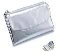 NNBWLMAEE Joyfullygo Wallet, Unisex Pebble Leather Wallet, with Credit Card Holder, Coin Holder, Soft Portable, Large Capacity (A-18)