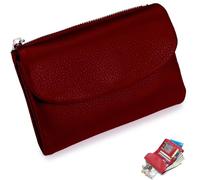 NNBWLMAEE Joyfullygo Wallet, Unisex Pebble Leather Wallet, with Credit Card Holder, Coin Holder, Soft Portable, Large Capacity (A-6)