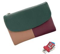 NNBWLMAEE Joyfullygo Wallet, Unisex Pebble Leather Wallet, with Credit Card Holder, Coin Holder, Soft Portable, Large Capacity (A-2)