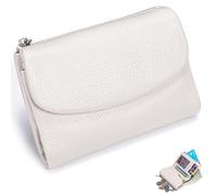 NNBWLMAEE Joyfullygo Wallet, Unisex Pebble Leather Wallet, with Credit Card Holder, Coin Holder, Soft Portable, Large Capacity (A-22)