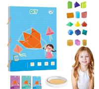 NNBWLMAEE Koyoata Pull String 3D Geometry Learning Book, Boutiquefortun Toy Geometry Workbook, Geometrys for Beginners with 9/12/15 Solids Geometric Models with Safe Braided Rope Design (C)