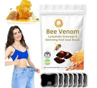 NNBWLMAEE Lukmlca - Perle per il drenaggio linfatico e dimagrante per i piedi, veleno d'api Lukmlca, ammollo per piedi al veleno d'api, perline di veleno d'api per ammollo linfatico (7 pezzi)